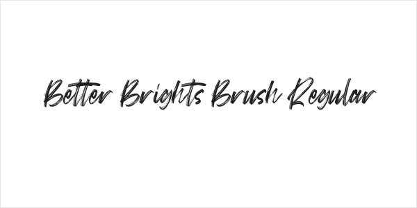 Better Brights Brush Regular Logo
