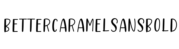 Better Caramel Sans Bold फ़ॉन्ट