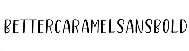 Better Caramel Sans Bold  Fuentes Gratis Descargar