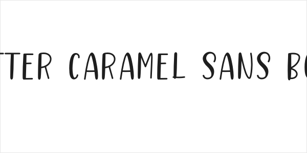 Better Caramel Sans Bold Logo