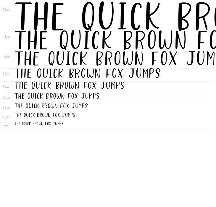 Better Caramel Sans Bold Waterfall