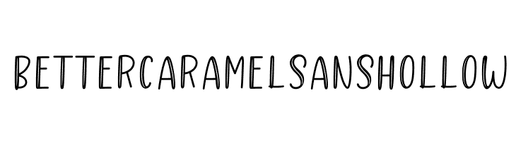 Better Caramel Sans Hollow フォント