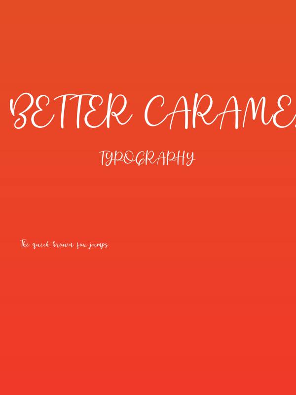 Better Caramel Poster