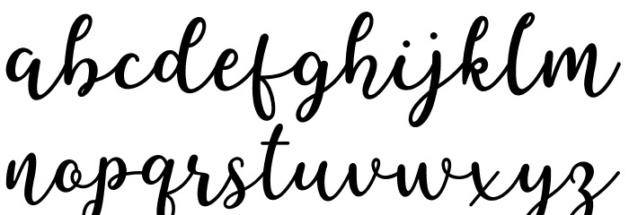 Better Caramel Font LOWERCASE