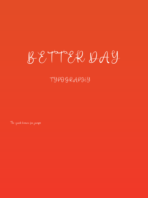 Better Day Poster