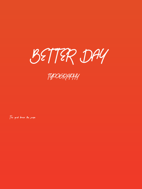 Better Day Poster