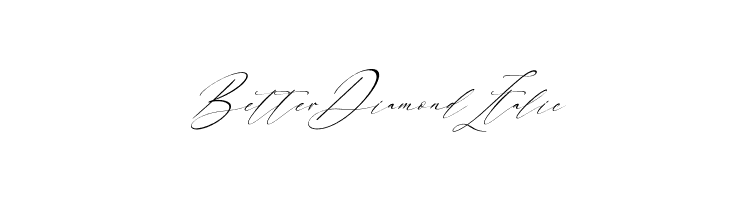 Better Diamond Italic  font caratteri gratis