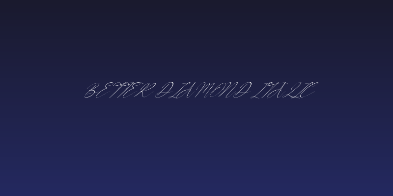 Better Diamond Italic Social Header