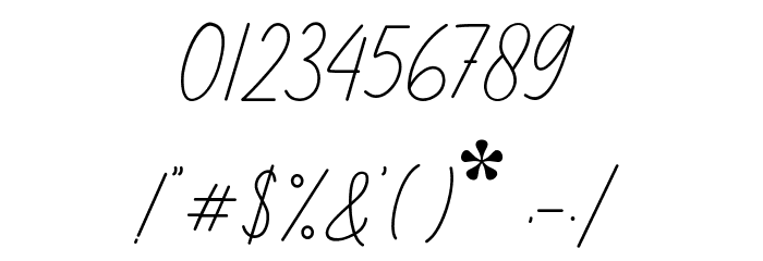 Better Grade Font OTHER CHARS
