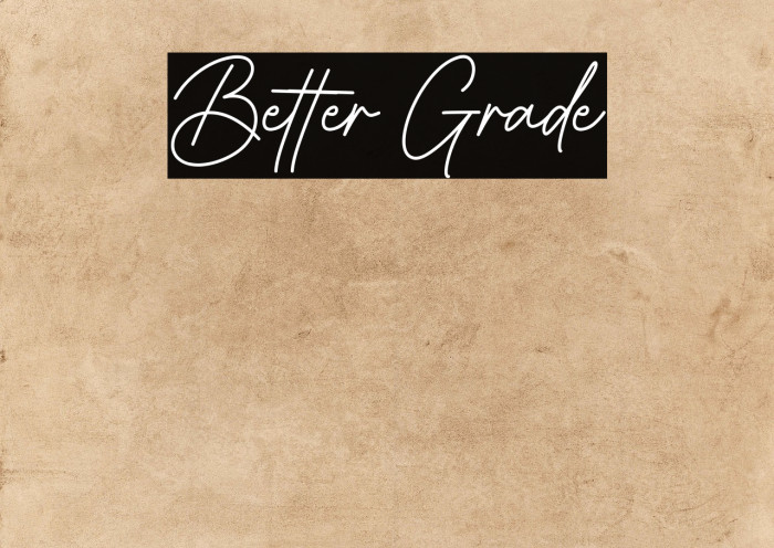 Better Grade Example 2