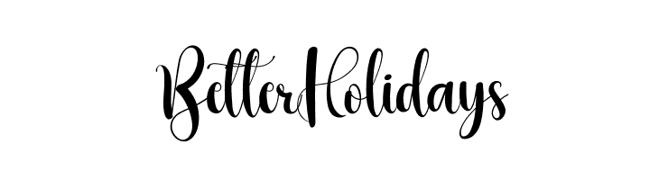 Better Holidays  les polices de caractères gratuit tlcharger