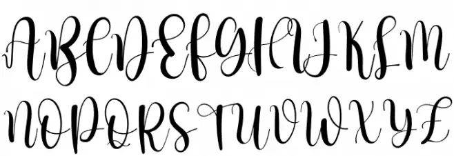 Better Holidays 字体 大写