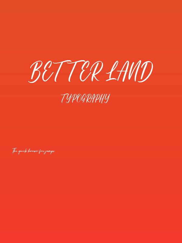 Better Land Poster