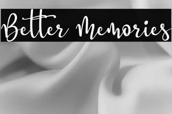 Better Memories Font examples