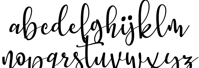 Better Memories Font LOWERCASE