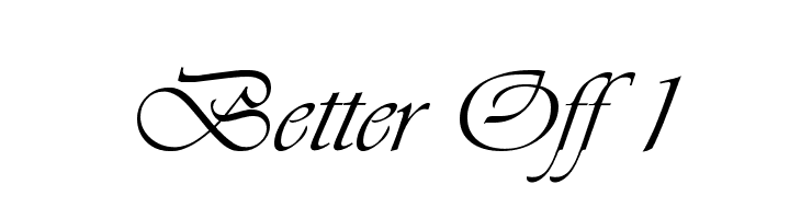 Better Off 1  Frei Schriftart Herunterladen