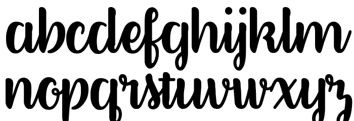 Better Phoenix Sample Font LOWERCASE