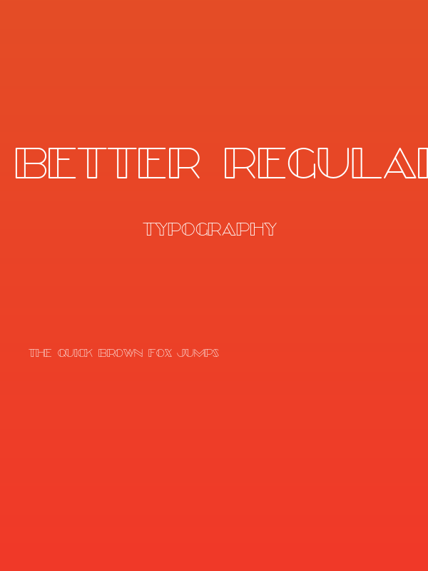 Better Regular Poster