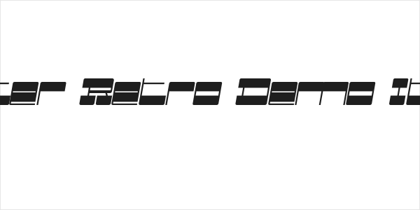 Better Retro Demo Italic Logo