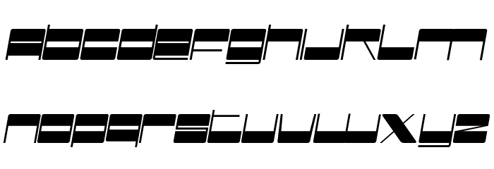 Better Retro Demo Italic Font LOWERCASE