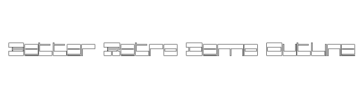 Better Retro Demo Outline  Free Fonts Download