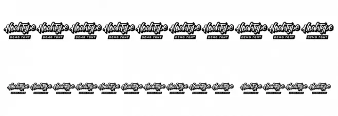 Better Retro Demo Outline Font OTHER CHARS