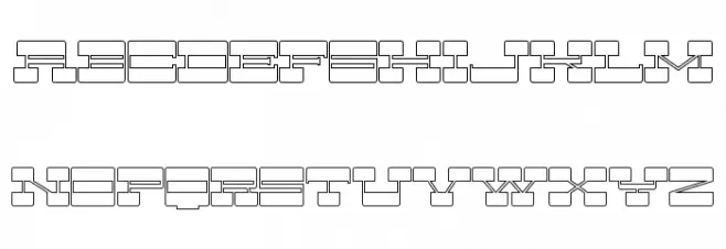 Better Retro Demo Outline Schriftart Groß