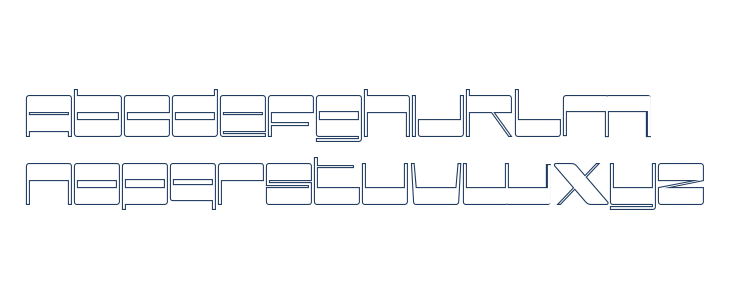 Better Retro Demo Outline Lowercase