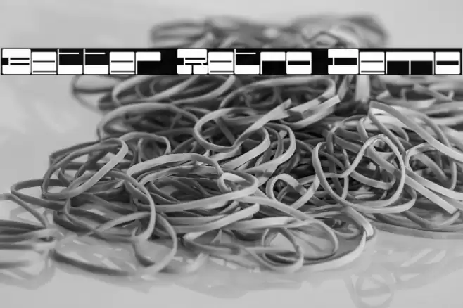 Better Retro Demo Font examples