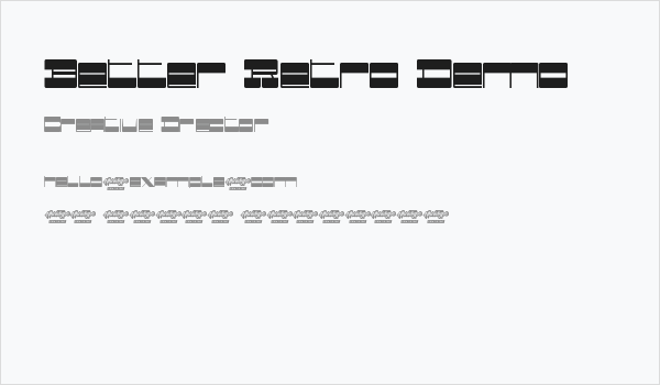 Better Retro Demo Business Card