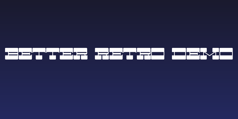Better Retro Demo Social Header