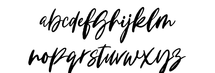 Better Rouge Font LOWERCASE
