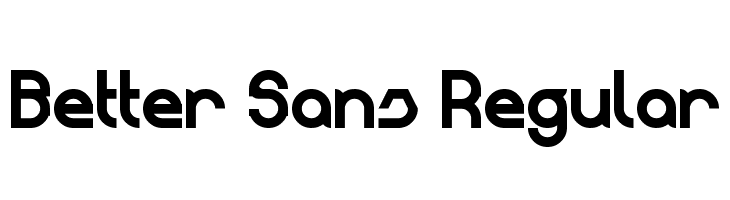 Better Sans Regular  フリーフォントのダウンロード