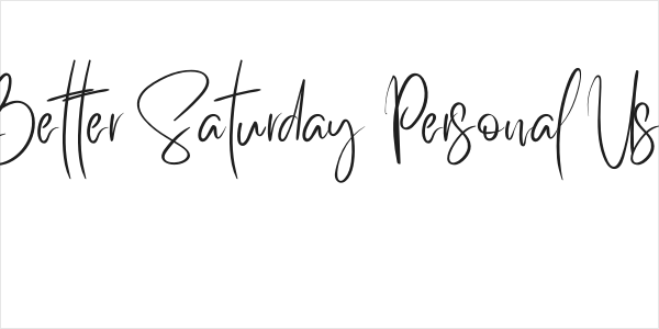 Better Saturday Personal Use Logo
