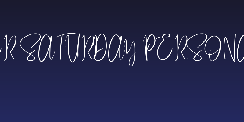 Better Saturday Personal Use Social Header