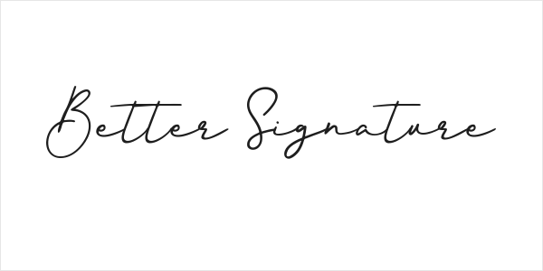 Better Signature Logo