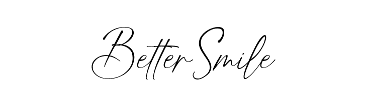 Better Smile  Frei Schriftart Herunterladen