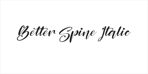 Better Spine Italic Logo