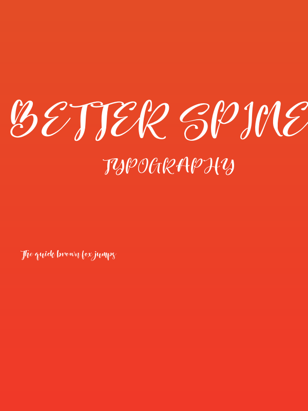 Better Spine Poster