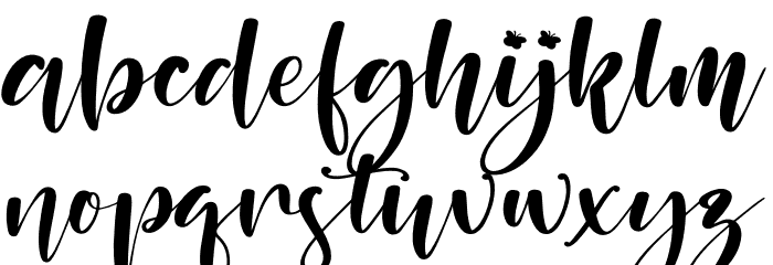 Better Spine Font LOWERCASE