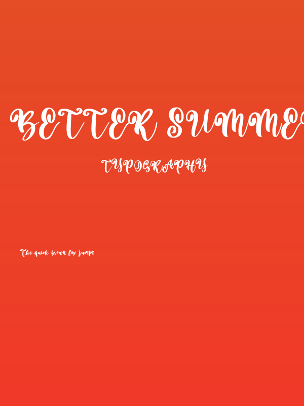 Better Summer Personal Use Poster