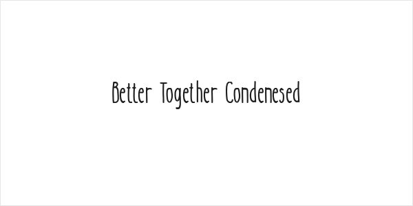 Better Together Condenesed Logo
