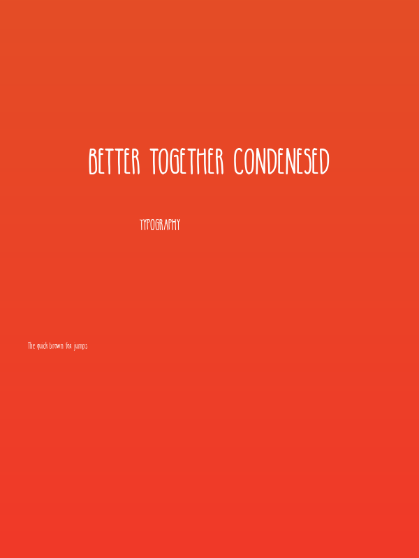 Better Together Condenesed Poster