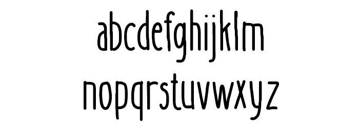 Better Together Condenesed Font LOWERCASE