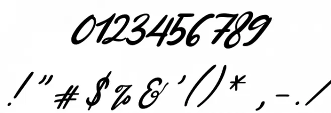 Better Tomorrow Italic Font OTHER CHARS