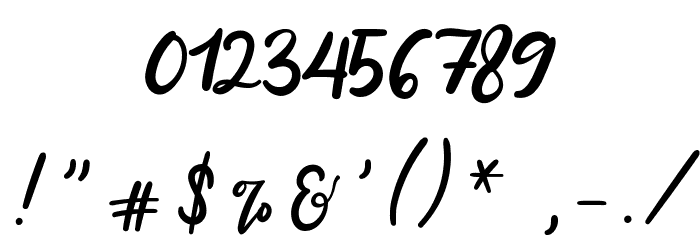 Better Tomorrow Font OTHER CHARS