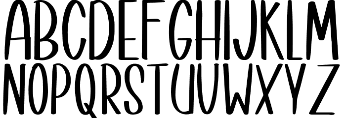 Better Unicorn Font LOWERCASE