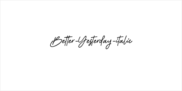 Better-Yesterday-italic Logo