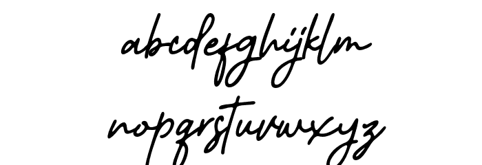 Better-Yesterday-italic Font LOWERCASE