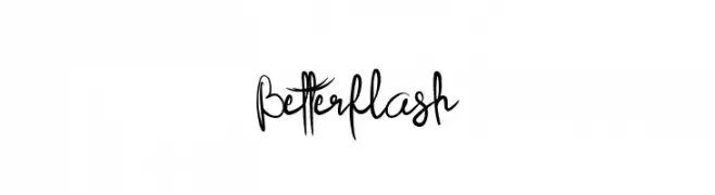 Better flash  フリーフォントのダウンロード